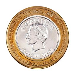 .999 Fine Silver Caesars Tahoe Lake Tahoe, Nevada $10 Limited Edition Gaming Token