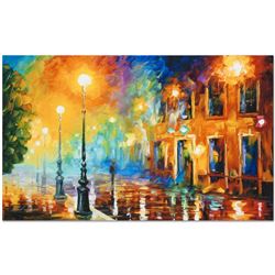 Leonid Afremov (1955-2019) "Misty City" Limited Edition Giclee