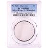 Image 1 : No Date Proof $1 Mint Error T-2 Silver Planchet PCGS MS61