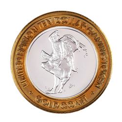 .999 Fine Silver Gold Coast Las Vegas, Nevada $10 Casino Limited Edition Gaming Token