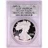 Image 1 : 2005-W $1 Proof American Silver Eagle Coin PCGS PR69DCAM Retro Doily Holder