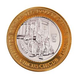 .999 Silver Circus Circus Hotel & Casino $10 Limited Edition Casino Gaming Token