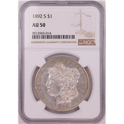 1892-S $1 Morgan Silver Dollar Coin NGC AU50