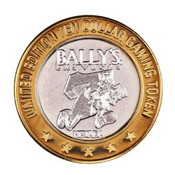 .999 Silver Bally's Las Vegas, Nevada $10 Casino Limited Edition Gaming Token