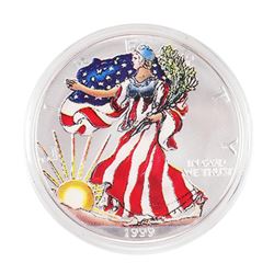 1999 Painted $1 American Silver Eagle Coin