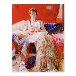 Pino (1939-2010) "Afternoon Tea" Limited Edition Giclee on Canvas