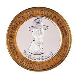 .999 Silver Plaza Hotel and Casino $10 Casino Limited Edition Gaming Token
