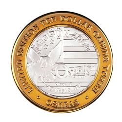 .999 Fine Silver Osheas Las Vegas, Nevada $10 Limited Edition Gaming Token