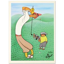 Xavier Cugat (1900-1990) "Skinny Golfer" Limited Edition Lithograph