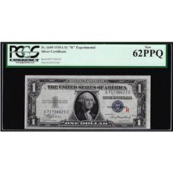 1935A $1 "R" Experimental Silver Certificate Note Fr.1609 PCGS New 62PPQ