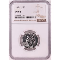 1956 Proof Washington Quarter Coin NGC PF68