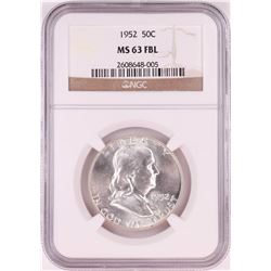 1952 Franklin Half Dollar Coin NGC MS63FBL