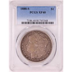 1888-S $1 Morgan Silver Dollar Coin PCGS XF40