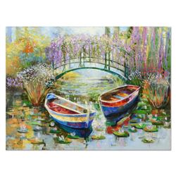 Vadik Suljakov "Day At the Lake" Original Oil Painting on Canvas