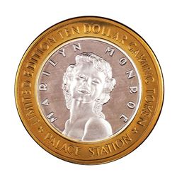 .999 Silver Palace Station Hotel and Casino $10 Casino Limited Edition Gaming Token