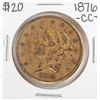 Image 1 : 1876-CC $20 Liberty Head Double Eagle Gold Coin
