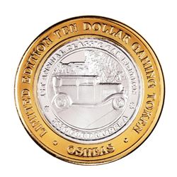 .999 Fine Silver Osheas Las Vegas, Nevada $10 Limited Edition Gaming Token