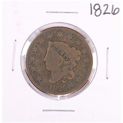 1826 Coronet Head Large Cent Coin