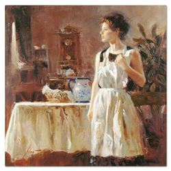 Pino (1939-2010) "Sunday Chores" Limited Edition Giclee on Canvas