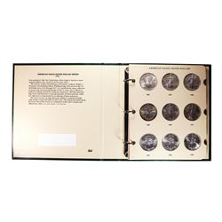 Book of 1986-2012 $1 American Silver Eagle Coins