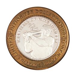 .999 Silver Harrah's Casino Reno Nevada $10 Casino Limited Edition Gaming Token