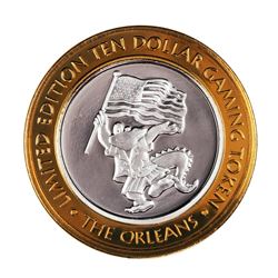 .999 Fine Silver The Orleans Las Vegas, Nevada $10 Limited Edition Gaming Token