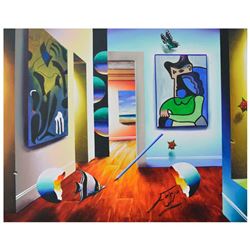 Ferjo "Picasso and Miro" Original Oil Painting on Canvas