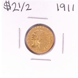 1911 $2 1/2 Indian Head Quarter Eagle Gold Coin