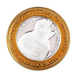 .999 Silver Hard Rock Hotel Las Vegas, Nevada $10 Casino Limited Edition Gaming Token