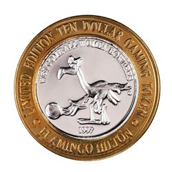 .999 Fine Silver Flamingo Casino Las Vegas, NV $10 Limited Edition Gaming Token