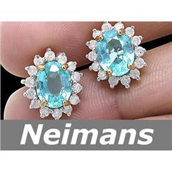 Vintage 1.75 ct Chrome Diopside & Diamond Ring 14k Gold