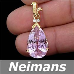 USGL Certified Genuine 1.00 ct Amethyst Ring 14kt Gold