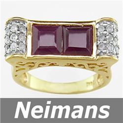 USGL Certified Gem .75 ct Green Amethyst Ring 14kt Gold