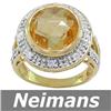 Image 1 : Neimans .75 ct Ruby & Diamond Ring 14kt Gold USGL CERT