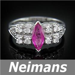 Certified Gem .75 ct Tanzanite & Diamond Ring 14kt Gold