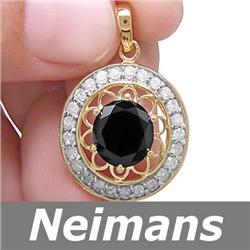 USGL Certified 1.00 ct Sapphire & Diamond Ring 14k Gold