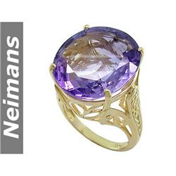 Neimans Finest 2.50 ct Citrine & Diamond Ring 14kt Gold