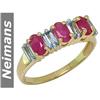 Image 1 : Neimans .75 ct Ruby & Diamond Ring 14kt Gold USGL CERT