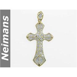 Certified .50 ct Yellow Sapphire & VS Diamond Pendant