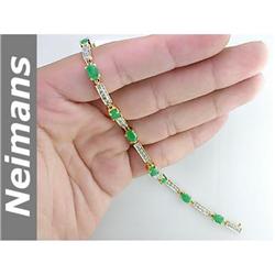 Gem Certified 5.25 ct Blue & White Sapphire Pendant 14K