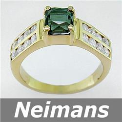 Gem Certified 3.50 ct Amethyst & VS Diamond Pendant 14K