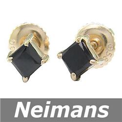 Neimans 1.25 ct Certified VS Diamond Earrings 14K Gold