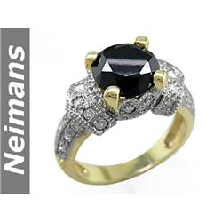 Genuine Estate 2.50 ct Sapphire Cross Pendant 14kt Gold