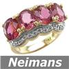 Image 1 : Finest 7.25 ct Gem Certified Ruby & VS Diamond Ring 14K