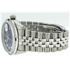 Image 7 : Rolex Men's Stainless Steel Blue Vignette Diamond & Sapphire Datejust Wristwatch