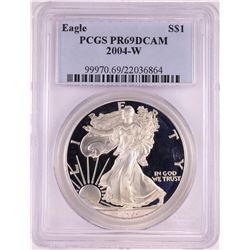 2004-W $1 Proof American Silver Eagle Coin PCGS PR69DCAM