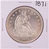 Image 1 : 1871 $1 Seated Liberty Silver Dollar Coin
