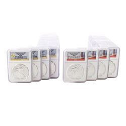 Set of 2012-S/W $1 American Silver Eagle Coins NGC MS69 from Mint Sealed Box's 1-20