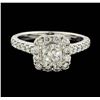 Image 1 : 14KT White Gold 1.54 ctw Diamond Ring
