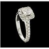 Image 4 : 14KT White Gold 1.54 ctw Diamond Ring